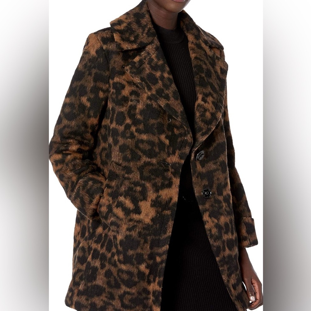 Kensie kensie Women's Outer Notch Collar 3/4 Wool Coat NEVER WORN Size XL